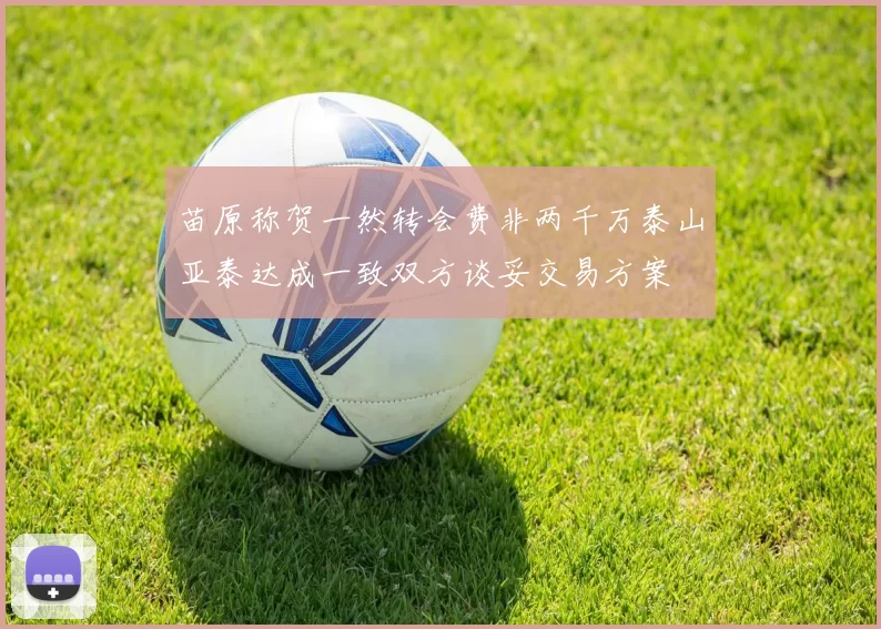 苗原称贺一然转会费非两千万泰山亚泰达成一致双方谈妥交易方案